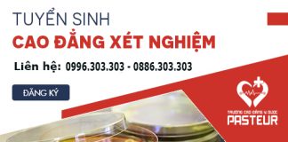 Địa chỉ đào tạo Cao đẳng Xét nghiệm đạt chuẩn đầu ra Bộ Y tế năm 2018